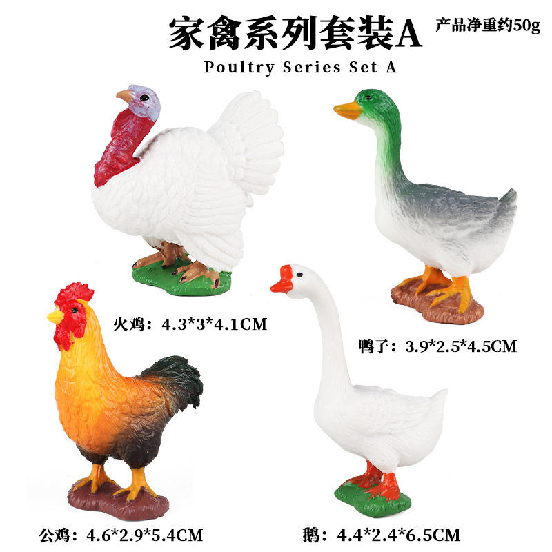 JS Mini aves de corral 4 sets A