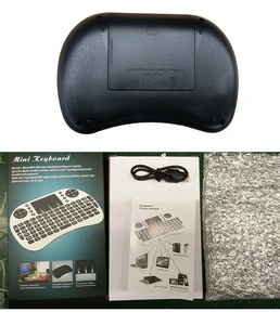Barato ratón i8 + Teclado retroiluminado mini batería recargable inalámbrica Mini teclado 2,4G BT Air mouse teclado de mano táctil - Product Image 6