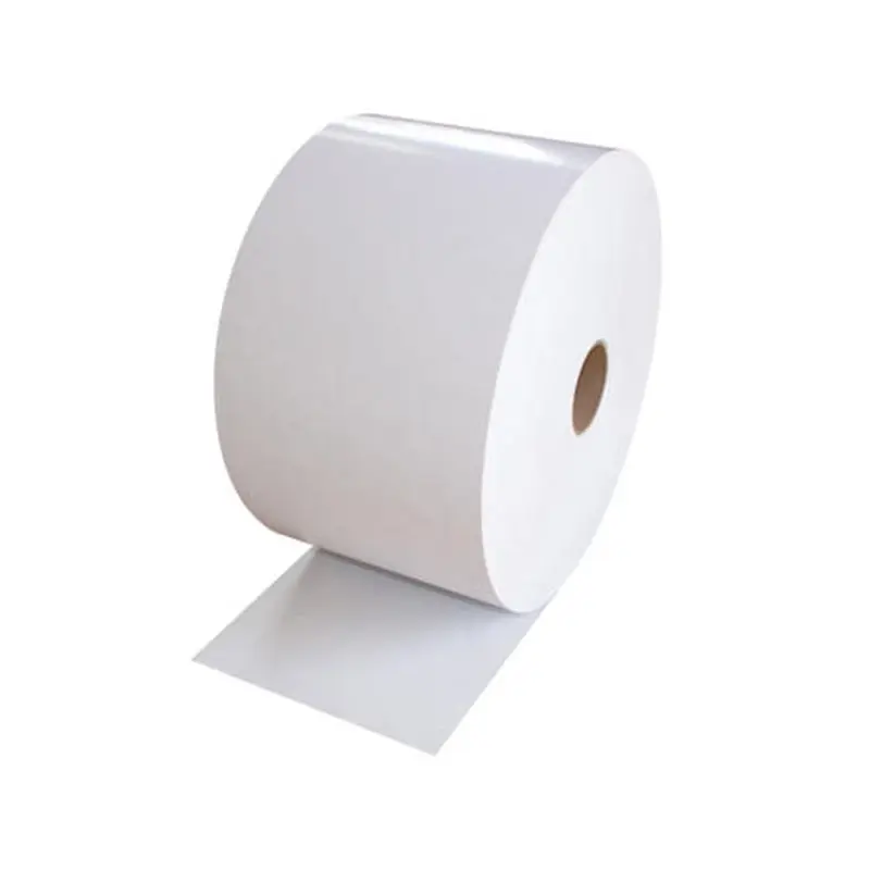 Etiqueta semigloss eco enmascaramiento tapepp base Cinta de transferencia directa 150 grados 40,5 cm 55gms rollo jumbo térmico