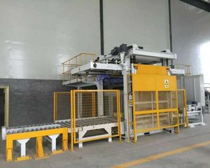 Sacchetto di cemento completamente automatico pallettizzatore ad alto livello <span class=keywords><strong>Robot</strong></span> macchina 10-50kg sacco palettizzazione sistemi