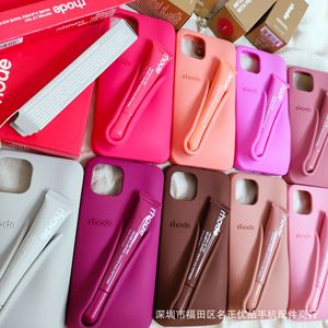 <strong>Rhode</strong> New Color Autumn Winter Haili Ribbon Lip Color Lipstick Silicone Phone Case for iphone 11 12 13 14 15 16Pro <strong>Max</strong> Cell Cover