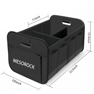 MESOROCKマルチコンパートメントトランク固定収納オーガナイザートランク調節可能な固定ストラップオーガナイザー車用 - Product Image 3