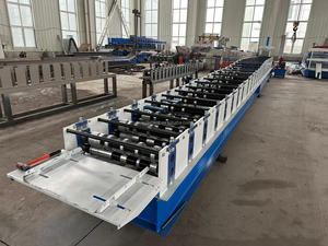 Hochwertige voll automatische 0,3-0,7mm Metallrinnen-Kaltwalzform maschine mit Dach platten struktur