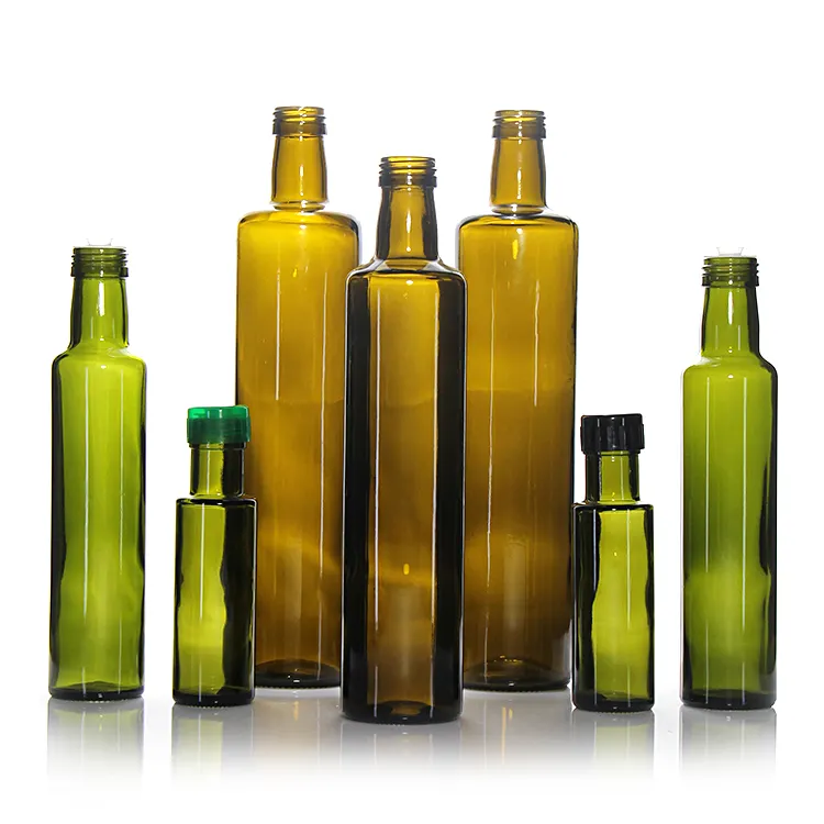 Auf Lager 250ml Dorica Olivenöl flaschen Oybean Oil Glasflaschen Quadrat für Olivenöl