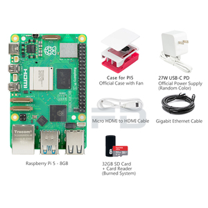 Raspberry Pi 5 2GB/4GB/8GB RAM Kit básico oficial Starter Basic Camera Display PCIe Expansion Raspberry Pi 5 Kit