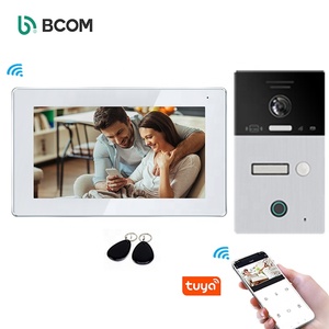 Bcomtech-intercomunicador visual de alta calidad, sistema de interfono de visión inalámbrico con 4 cables - Product Image 1