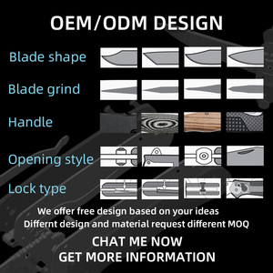 2024 nóng bán X50 gỗ ô liu xử lý tùy chỉnh ngoài trời EDC cắm trại cứu hộ cứu hộ chiến thuật gấp túi dao gấp - Product Image 5