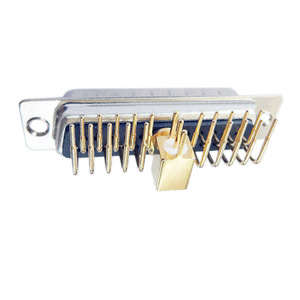 Conector de alta corriente 21W1 D-sub personalizado 10/20/30/40A Terminal de conexión macho/hembra coaxial doblado de 23 pines personalizable - Product Image 4