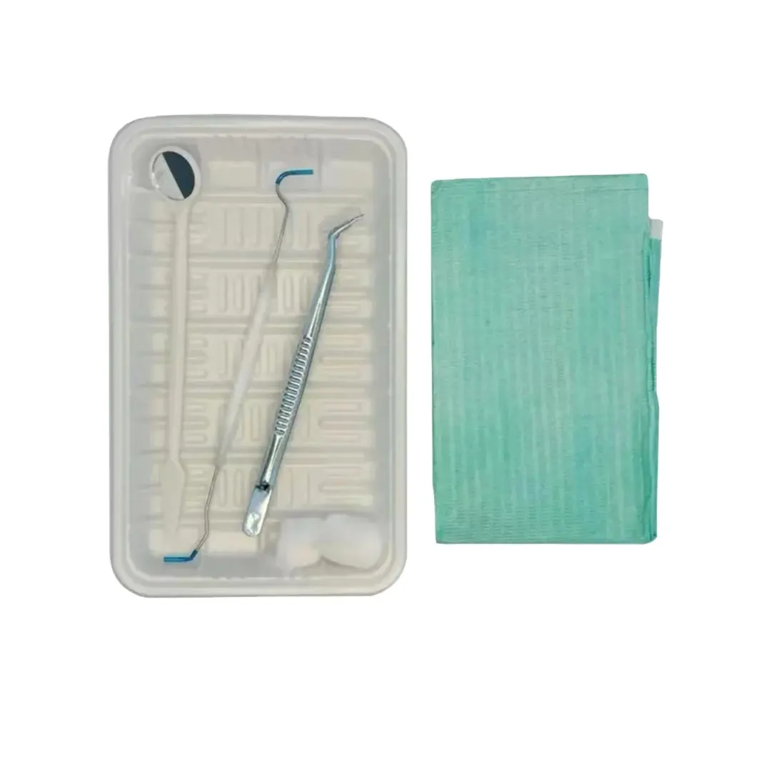 Kit de instrumentos básicos de examen dental de higiene quirúrgica de acero inoxidable al por mayor para examen de dientes