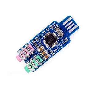 ドライブUSBサウンドカードモジュールラップトップ外部CM108チップオーディオヘッドセットマイクボード - Product Image 6