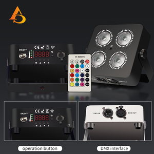 4x18W RGBWA UV 6IN1 Battery Operated <strong>LED</strong> Par Light <strong>2</strong>.4G Wireless DMX Control Mini Party Light for Theme Parks - Product Image 3