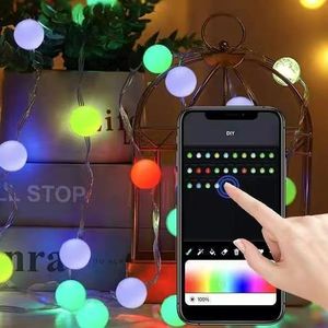 Smart App Control RGB Colorful LED <strong>String</strong> <strong>Lights</strong> Waterproof Fairy <strong>Lights</strong> for Holiday &amp; Christmas Tree Decorative IP68 Rated - Product Image 1