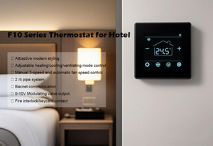 Schermo LCD VA termostato a bacet digitale per ventilcoil 3 velocità della ventola + 0-10V modulante - Product Image 5