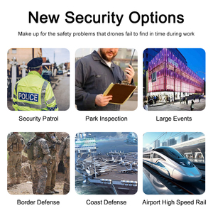 NDCOMPUTING Detector de mano de banda completa de 30-6400MHz Producto de seguridad y protección para defender drones voladores de hasta 2km