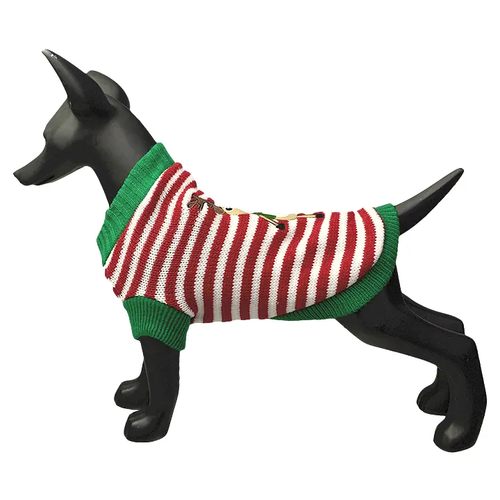 Ricamato di Natale Alce Natale del gatto del cane pet panno vestiti abbigliamento maglione apparel rivestimento del cappotto maglione di usura del vestito