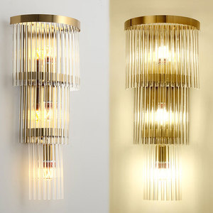 新しいモダンな屋内高級デザイン家の装飾<span class=keywords><strong>Led</strong></span>クリスタルウォールランプリビングルーム廊下寝室ベッドサイドウォールライト