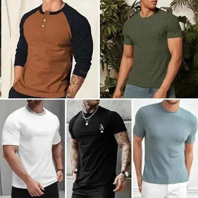 Оптовая продажа, европейские и американские мужские летние свободные футболки и топы с коротким рукавом и круглым вырезом