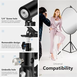 Süper kelepçe monitör DSLR kamera için montaj braketi/alan monitörü/LED alüminyum alaşım alt kelepçe dağı - Product Image 5
