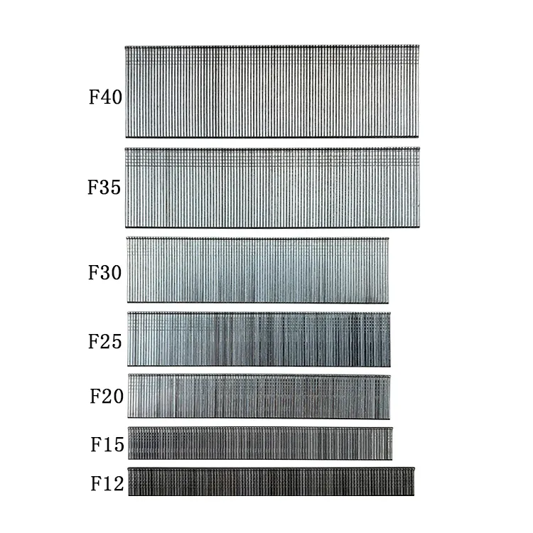 Onglerie en acier inoxydable, bijou pour pistolet à ongles de calibre OEM, 18 série F, épingle de canapé, tête en banane pneumatique