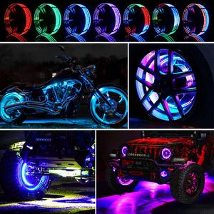 4pcs RGB גלגל טבעת אור ערכות אדום בלם אור/אמבר הפעל אות אור <span class=keywords><strong>300</strong></span> דפוסים + 20 צבע
