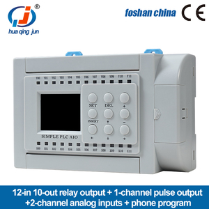 Huaqingjun 12DI10DOリレー出力PLC2チャンネルアナログ入力0-20mA 1チャンネルパルス出力WIFI PLCサーボモーター用 - Product Image 2