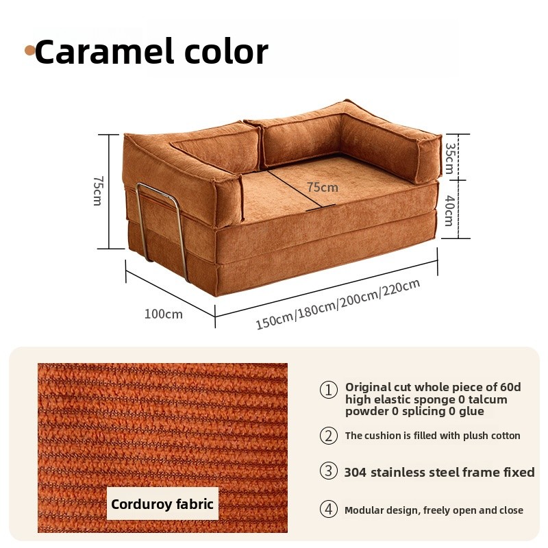 Couleur caramel velours côtelé