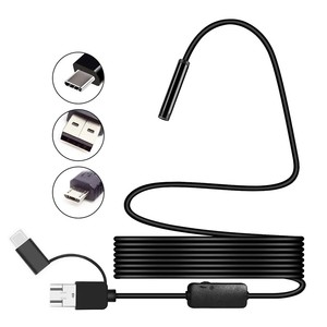 7MM Android Industrial Endoscope 3 in 1 USB/Micro USB/Type-<strong>C</strong> Borescope Inspection <strong>Camera</strong> Waterproof for Smartphone - Product Image 3