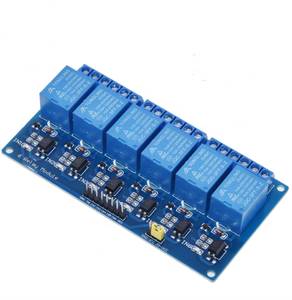 Canal 6 5V12V24V Módulo de relé con optoacoplador aislamiento alto/bajo nivel seis canal relé - Product Image 1