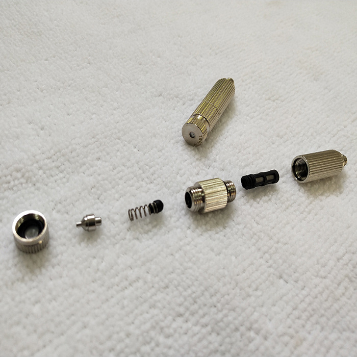 Brass nickel plated three-section filter screen ceramic plate