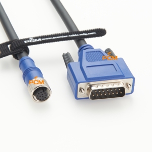 Cavo di alimentazione I/O per sensore di spostamento DS1000 compatibile con CBL-05P2-S2 Cognex da M12 a DB15 - Product Image 1