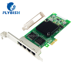 I350-T4V2x1 <strong>Network</strong> Intel I350AM4 Chip 10M/100M/1000M NIC PCIe 2.0 RJ45*4 Quad Port Lan Card - Product Image 1