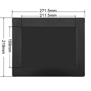 Directo de fábrica, Monitor LCD Industrial de 10,4 pulgadas, interfaz DVI, marco abierto, carcasa metálica integrada, TFT VGA/HD * MI/DVI, Puerto Comercial - Product Image 4