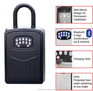 Caja de llaves inteligentes de seguridad montada en la pared Entrega rápida Código digital de aleación de zinc Control de aplicación Tuya Almacenamiento seguro en la nube
