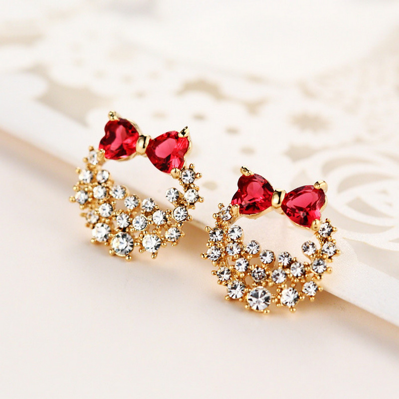 16# pink diamond bow F4089