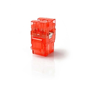 Precio barato RJ45 Keystone Jack Cat6 UTP Cable de red Conexión cruzada para adaptarse a un panel de conexión sin blindaje 1u 2u Oferta