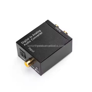 Fibra óptica Coaxial Rca 3,5mm Digital a analógico R/l Rca Convertidor de audio Toslink Spdif Convertidor digital a analógico - Product Image 1