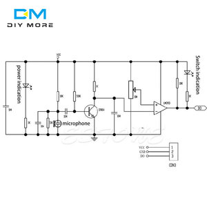 Mikrofon ses algılama sensörü 3 pinli dijital çıkış akıllı sesle çalışan anahtar algılama modülü Arduino için akıllı ev