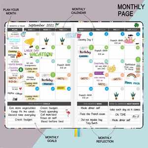 Creative Bandage Calendar A5 <strong>Notebook</strong> New English Version <strong>Date</strong> Planner and Diary <strong>with</strong> 100 Paper Pages - Product Image 2