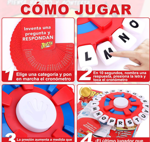 BJQ楽しいファミリーカードゲーム-大人のためのスペイン語学習ボードゲーム子供用ポータブルABS素材Juego De Mesa Espanolワードゲーム - Product Image 3