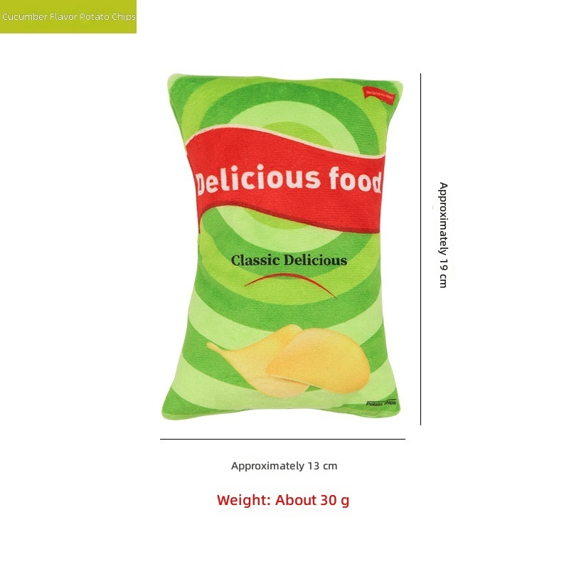 Cucumber flavored potato chips