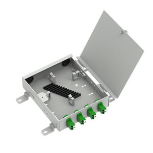 กล่องเทอร์มินัล FTTH แบบ APC Type 4แกนอุปกรณ์กระจายไฟเบอร์ออปติกที่ใช้เครือข่าย SC - Product Image 3