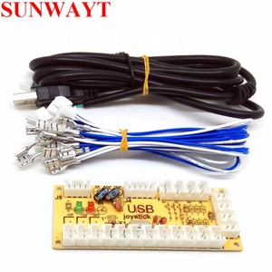 Best Selling 1player Zero Delay <strong>Arcade</strong> Game <strong>USB</strong> <strong>Controller</strong> Encoder to PC Joystick and Buttons for <strong>Arcade</strong> Diy Kit Parts