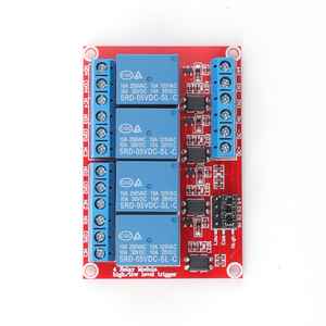 4-Kanal-Trigger-Relaismodul mit niedrigem Pegel und Optokoppler 5V/12V/24V Sensormodul-Kit - Product Image 1