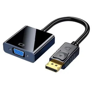 DP to VGA Adapter Cable For <strong>Computer</strong> Laptop Projector TV 1080P DisplayPort to VGA Converter Cable DP Male to VGA Female Adapter - Product Image 1