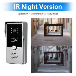 4 Wired Video <strong>Intercom</strong> Doorbell with 7 Inch Screen Support Monitor RFID Unlock Camera Doorbell Night Vison Home <strong>Intercom</strong> <strong>System</strong>