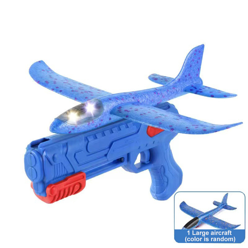Avion lumineux Blue Plane Gun +1