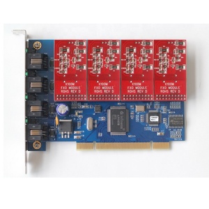 Asterisk Card 4 Port <strong>FXO</strong> <strong>FXS</strong> <strong>PCI</strong> Card for Voip IP PBX Digium TDM410P Openvox A400P ATCOM AX400P PSTN Asterisk Card <strong>FXO</strong> - Product Image 1