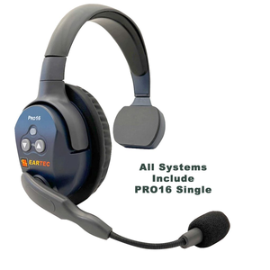 Ultralite etp6d pro16 מלא-דופלקס ערוץ דו-2.4 וולקי טלקי עם 6 אוזניות