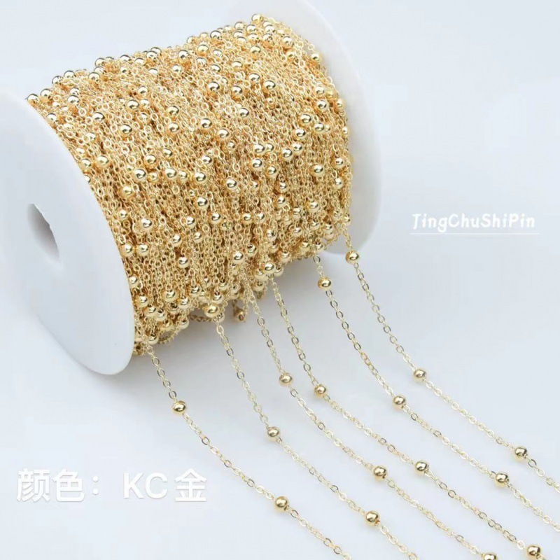 Collier de perles préservant la couleur, or KC, 1 mètre