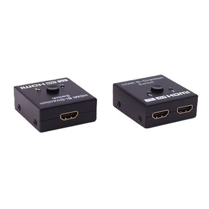 Conmutador de audio y video HDMI 4K 60Hz bidireccional 2 puertos 2X1/1x2 con características DTS IR Convertidor de entrada de 5V para PC portátil para PS3 TV